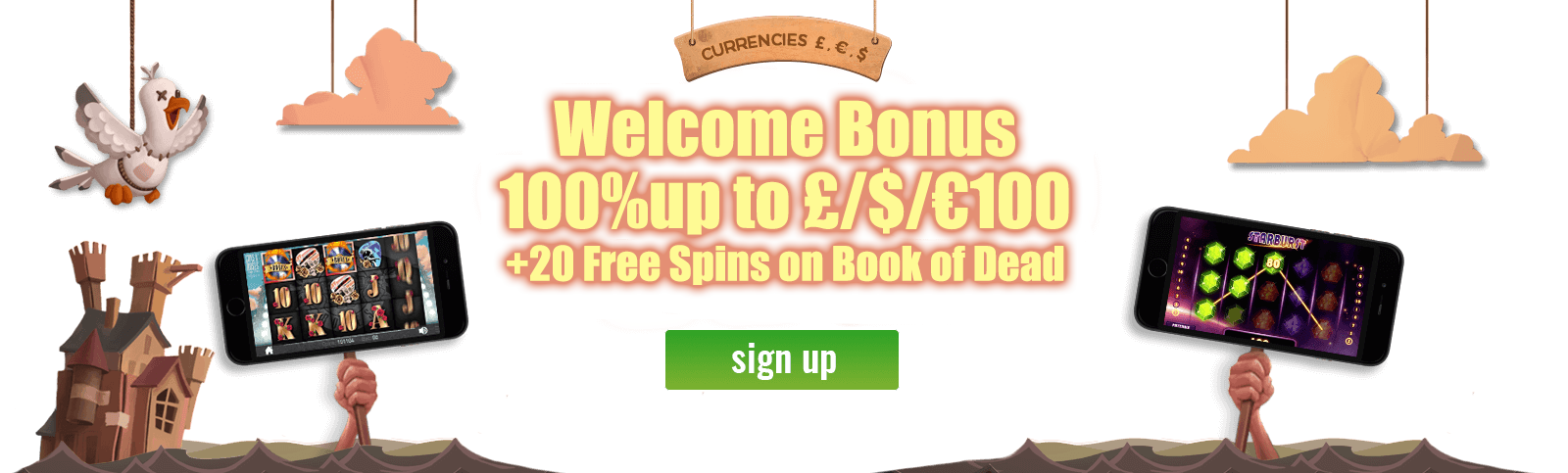 No-deposit Local casino Bonus British online casino with €5 minimum deposit 50 Free Revolves No deposit Required